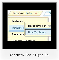 Sidemenu Css Flight In Html Expandable Menu