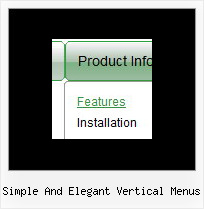 Simple And Elegant Vertical Menus Mouseover List Menus