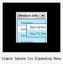 Simple Iphone Css Expanding Menu Menu Dhtml Frame