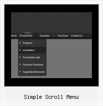 Simple Scroll Menu Menu Popup Relative Position Fireworks
