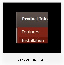 Simple Tab Html Vertical Website Bars