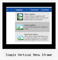 Simple Vertical Menu Iframe Javascript Css Menu
