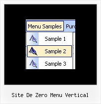 Site De Zero Menu Vertical Drop Down Relative To A Link
