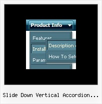Slide Down Vertical Accordion Menu Samples Menu Sub Dhtml