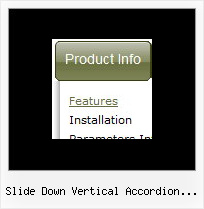 Slide Down Vertical Accordion Menu Samples Javascript Dhtml Sample