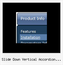 Slide Down Vertical Accordion Menu Samples Simple Javascript Drop Down Menu