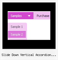 Slide Down Vertical Accordion Menu Samples Design Menu And Sample