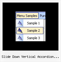 Slide Down Vertical Accordion Menu Samples Example Drop Down Menu Javascript