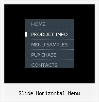Slide Horizontal Menu Menus In Dhtml