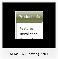 Slide In Floating Menu Popup Javascript Software