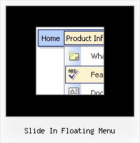 Slide In Floating Menu Menu Css Frame
