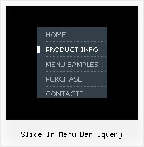 Slide In Menu Bar Jquery Javascript Tabs Menu