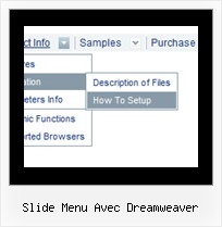 Slide Menu Avec Dreamweaver Javascript Onmouseover Browser File Menu Disabled