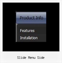 Slide Menu Side Dinamic Html Menu