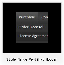 Slide Menue Vertikal Hoover List Menu Example