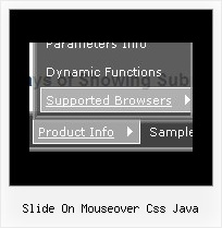 Slide On Mouseover Css Java Multiple Sliding Menus Using Javascript