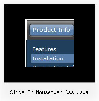Slide On Mouseover Css Java Drop Down Menu Dhtml Fade Horizontal