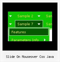 Slide On Mouseover Css Java Dropdown Menu Samples