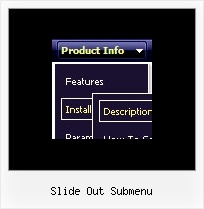 Slide Out Submenu Vertical Dropdown Menu Dhtml