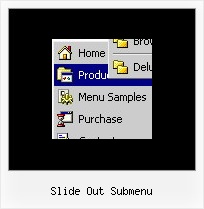 Slide Out Submenu Slide Dhtml Menu