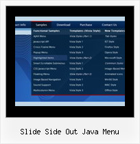 Slide Side Out Java Menu Javascript Collapsible Menu Simple