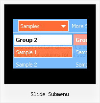 Slide Submenu Images In Dhtml Menu