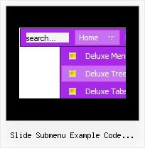 Slide Submenu Example Code Vertical Javascript Menu Over