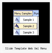 Slide Template Web Xml Menu Javascript Cascading Menu Navigation