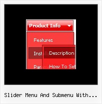 Slider Menu And Submenu With Content Worksheet Menu Bar
