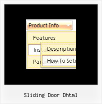 Sliding Door Dhtml Javascript Disable Menu Popup
