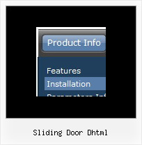 Sliding Door Dhtml Collapsible Menu Style