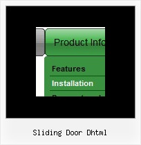 Sliding Door Dhtml Script Animated Drop Down Menu