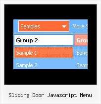 Sliding Door Javascript Menu Slide Down Menus Fireworks