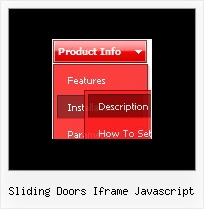 Sliding Doors Iframe Javascript Scrolling Menu Bar