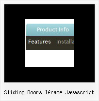 Sliding Doors Iframe Javascript Menus