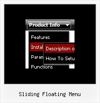 Sliding Floating Menu Java Vertical Navigation