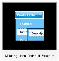 Sliding Menu Android Example Vertical Pop Up Menu In Javascript