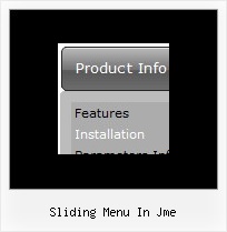 Sliding Menu In Jme Ejemplos Menu Web
