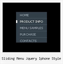 Sliding Menu Jquery Iphone Style Drop Down Rollover Menu