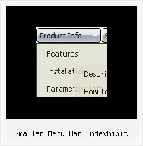 Smaller Menu Bar Indexhibit Side Navigation