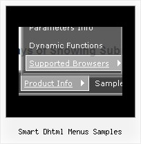 Smart Dhtml Menus Samples Tutorials On Javascript Slide Menus
