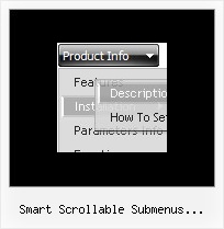 Smart Scrollable Submenus Javascript Scrolling Menu Web Toolbar Javascript