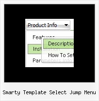 Smarty Template Select Jump Menu Collapsible Menu Frames