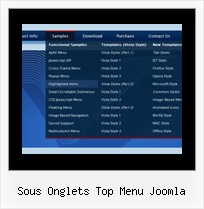 Sous Onglets Top Menu Joomla Css Submenu