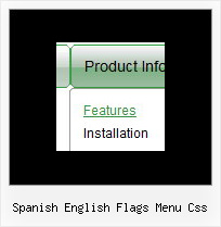 Spanish English Flags Menu Css Menu Javascript Xp