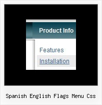 Spanish English Flags Menu Css Css Pop