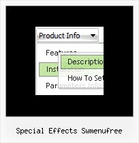 Special Effects Swmenufree Javascript Pulldown Menu Flyout