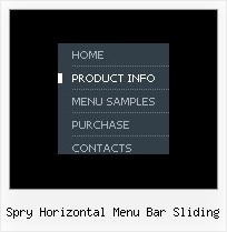 Spry Horizontal Menu Bar Sliding Drag N Drop And Files And Javascript