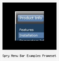 Spry Menu Bar Examples Frameset Styles Html Frame Separators