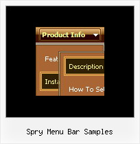 Spry Menu Bar Samples Popup Menu With Html